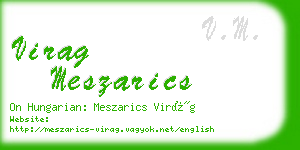 virag meszarics business card